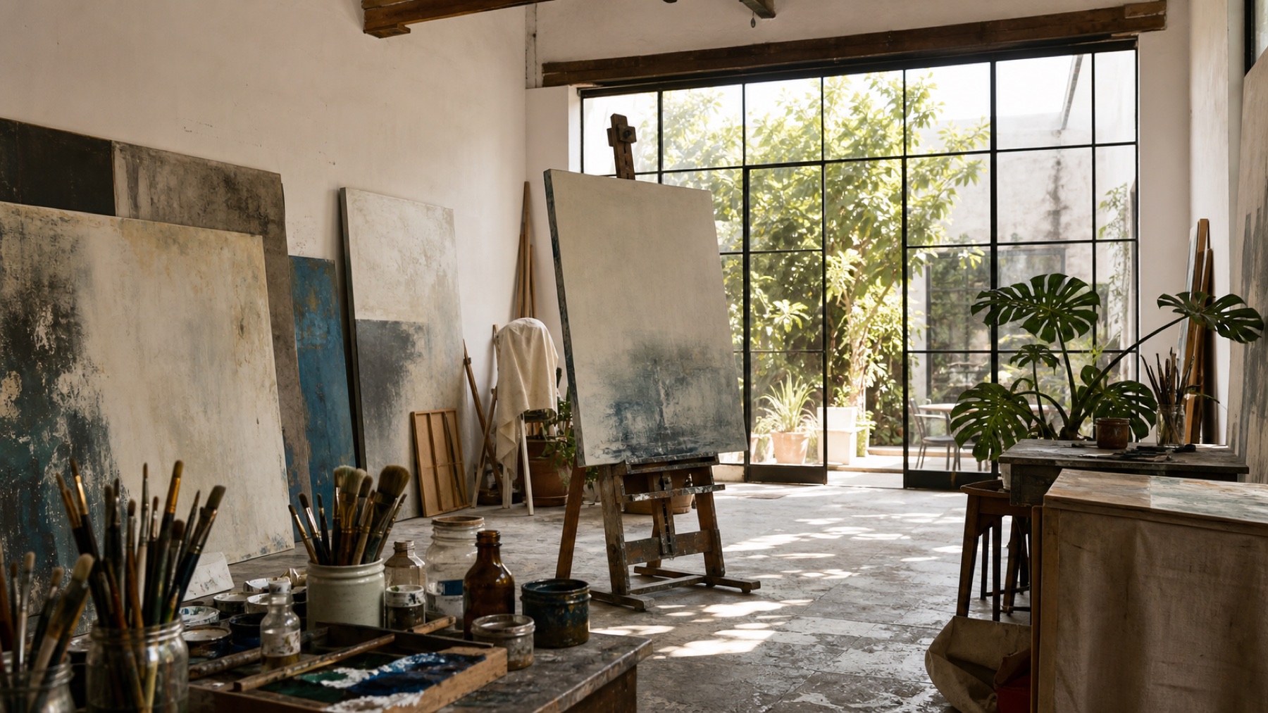Estudio de arte contemporáneo